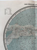 Celestial star charts Night sky 1892 Sohr-Berghaus scarce detailed 2 color maps
