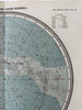 Celestial star charts Night sky 1892 Sohr-Berghaus scarce detailed 2 color maps