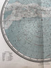 Celestial star charts Night sky 1892 Sohr-Berghaus scarce detailed 2 color maps