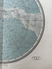 Celestial star charts Night sky 1892 Sohr-Berghaus scarce detailed 2 color maps