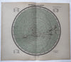 Celestial star charts Night sky 1892 Sohr-Berghaus scarce detailed 2 color maps