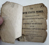 United States Primer for children 1847 w/ woodcuts rare chapbook Devil talk