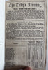 Lady’s Almanac 1856 Boston pictorial cloth book advertising educational