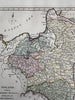 Poland w/ dismembered parts From Best Authorities 1794 Wilkinson scarce map