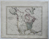 North America w/ Latest Discoveries Quivera New Albion 1794 Wilkinson scarce map