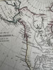 North America w/ Latest Discoveries Quivera New Albion 1794 Wilkinson scarce map
