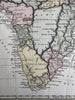Africa continent Mts. of Moon clearly shown 1800 Wilkinson scarce map