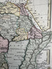 Africa continent Mts. of Moon clearly shown 1800 Wilkinson scarce map