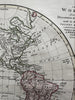 World in hemispheres showing latest voyages & Travels 1800 Wilkinson scarce map