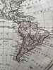 World in hemispheres showing latest voyages & Travels 1800 Wilkinson scarce map