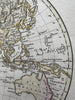 World in hemispheres showing latest voyages & Travels 1800 Wilkinson scarce map