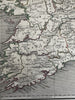 Ireland island by itself 1848 Chambers engraved Gellatly hand colored map