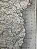 Ireland island by itself 1848 Chambers engraved Gellatly hand colored map