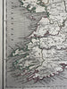 Ireland island by itself 1848 Chambers engraved Gellatly hand colored map