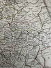 Russia in Europe 1848 Chambers hand color map Gellatly engraved