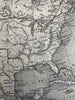 Texas as huge independent Republic Oregon Territorial U.S. c.1848 Chambers map