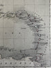 West India Islands Caribbean Cuba Bahamas Leeward 1848 Chambers engraved map