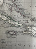 West India Islands Caribbean Cuba Bahamas Leeward 1848 Chambers engraved map