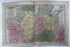 Western United States Michigan Wisconsin Territory IL IN MO KY 1839 Mitchell map