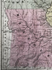 Western United States Michigan Wisconsin Territory IL IN MO KY 1839 Mitchell map