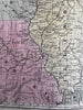 Western United States Michigan Wisconsin Territory IL IN MO KY 1839 Mitchell map