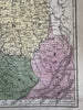 Western United States Michigan Wisconsin Territory IL IN MO KY 1839 Mitchell map