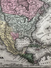 United States Independent Republic of Texas 1839 Mitchell North America map