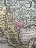 United States Independent Republic of Texas 1839 Mitchell North America map