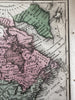 United States Independent Republic of Texas 1839 Mitchell North America map