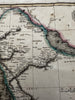 Arabian peninsula Middle East 1817 Arrowsmith Hall rare engraved hand color map