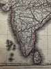 India Hindoostan Nepal Independent Rajahs 1817 Arrowsmith Hall engraved map