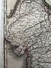 India Hindoostan Nepal Independent Rajahs 1817 Arrowsmith Hall engraved map