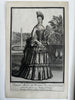 Francoise Marie de Bourbon Duchess d’Orlean 1690s scarce engraved portrait print