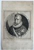 Albert VII Archduke Austria 1597 scarce early nice copper engraved portrait