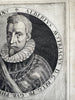 Albert VII Archduke Austria 1597 scarce early nice copper engraved portrait