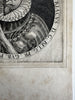 Albert VII Archduke Austria 1597 scarce early nice copper engraved portrait