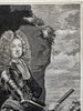 John Churchill Duke Marlborough 1670’s scarce copper engraved portrait