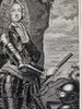 John Churchill Duke Marlborough 1670’s scarce copper engraved portrait