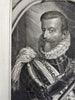 Alexander Farnese Duke Parma Low Countries 1720 scarce copper engraved portrait