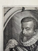 Alexander Farnese Duke Parma Low Countries 1720 scarce copper engraved portrait