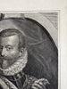 Alexander Farnese Duke Parma Low Countries 1720 scarce copper engraved portrait