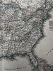 United States Territorial West & Mexico 1870 Stulpnagel Berghaus hand color map