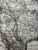 United States Territorial west 1870 Stulpnagel Stieler engraved hand color map