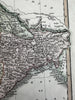 India Hindoostan 1820 C. Smith scarce lovely hand colored engraved map