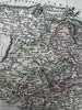 India Hindoostan 1820 C. Smith scarce lovely hand colored engraved map