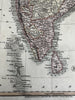India Hindoostan 1820 C. Smith scarce lovely hand colored engraved map