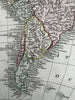 Americas North & South 1820 C. Smith scarce lovely hand colored engraved map