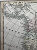 Americas North & South 1820 C. Smith scarce lovely hand colored engraved map