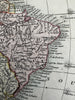 Americas North & South 1820 C. Smith scarce lovely hand colored engraved map