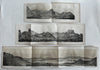 Salt Lake Utah 1852 Stansbury Expedition panoramic lake lot x3 color view prints